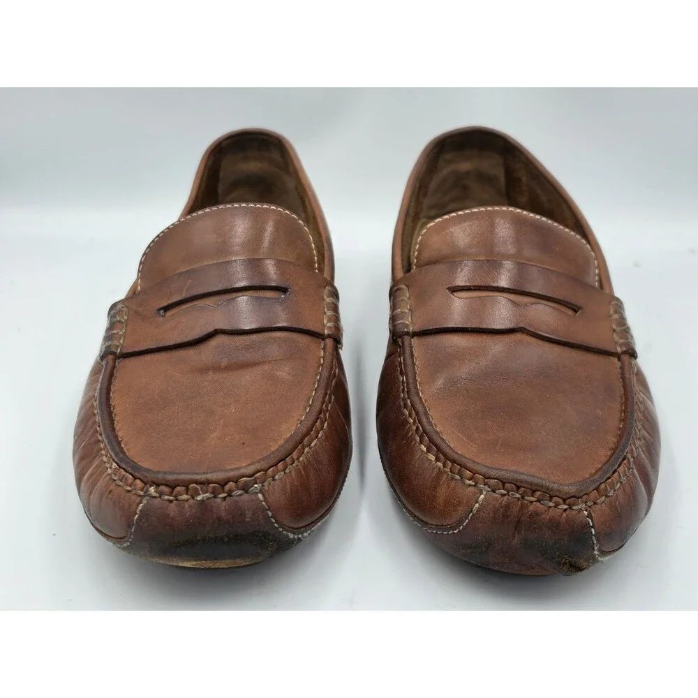 Cole Haan Men's Brown Leather Driving Penny Loafers Moccasins Shoes Size 11.5